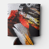 Abstracte Koelbox Verf Splatter Blikjeskoeler (Voorkant)