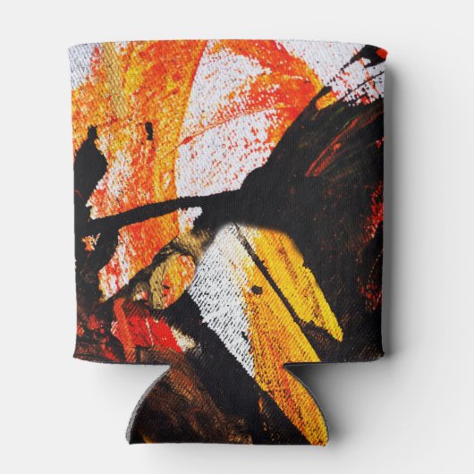 Abstracte Koelbox Verf Splatter Blikjeskoeler (Achterkant)