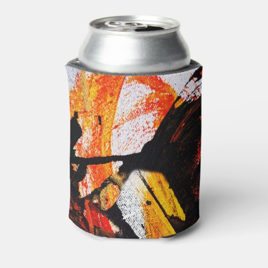 Abstracte Koelbox Verf Splatter Blikjeskoeler (Blikje Achterkant)