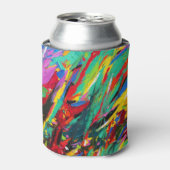 Abstracte Koelbox Verf Splatter Blikjeskoeler (Blikje Voorkant)