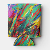 Abstracte Koelbox Verf Splatter Blikjeskoeler (Voorkant)