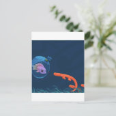 Abstracte koele viszakken briefkaart (Staand voorkant)