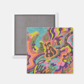 abstracte koelkast voor "release" magneet (Voorkant / Achterkant)
