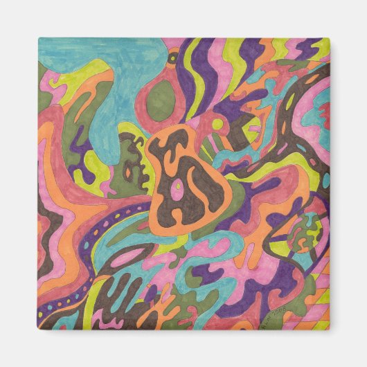 abstracte koelkast voor "release" magneet (Voorkant)