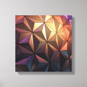 Abstracte koepelarchitectuur canvas afdruk