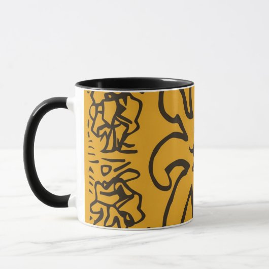 abstracte koffie mok (Links)