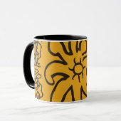 abstracte koffie mok (Voorkant links)