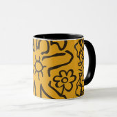 abstracte koffie mok (Voorkant rechts)