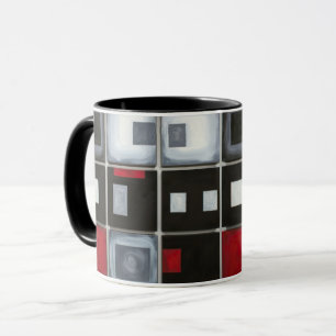 abstracte koffie mok