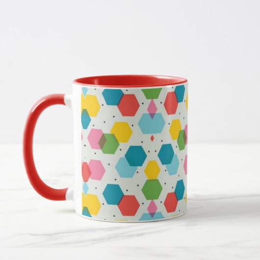abstracte koffie mok (Links)