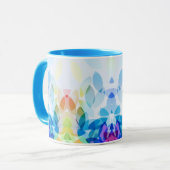 abstracte koffie mok (Voorkant links)