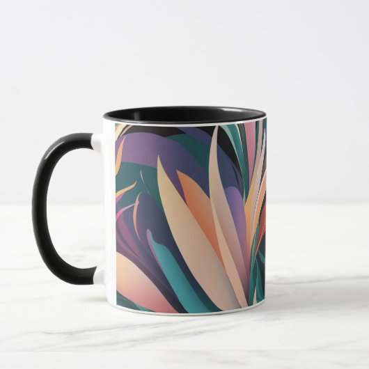 abstracte koffie mok (Links)