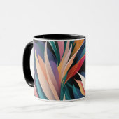 abstracte koffie mok (Voorkant links)
