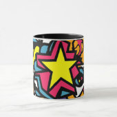 abstracte koffie mok (Midden)