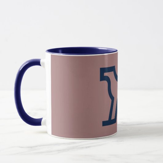 abstracte koffie mok (Links)