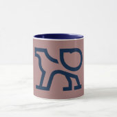 abstracte koffie mok (Midden)
