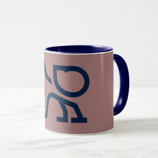 abstracte koffie mok