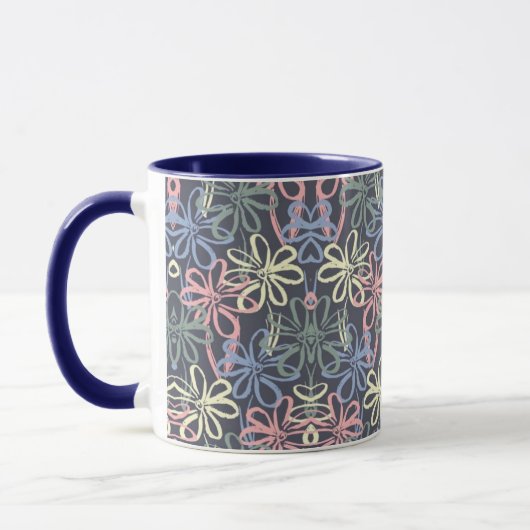 abstracte koffie mok (Links)