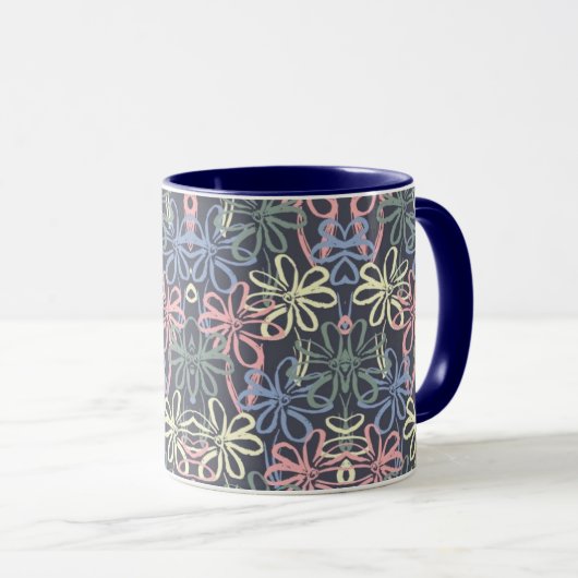 abstracte koffie mok (Voorkant rechts)