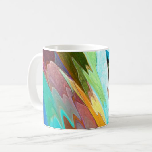 Abstracte koffie-Mok Koffiemok (Voorkant links)