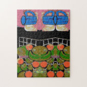 Abstracte koffie-Mok, ondoorzichtige stijl Legpuzzel (Verticaal)