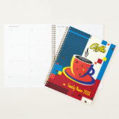 Abstracte Koffiebeker Trendy hedendaagse kunst Planner (Display)