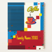 Abstracte Koffiebeker Trendy hedendaagse kunst Planner (Achterkant)