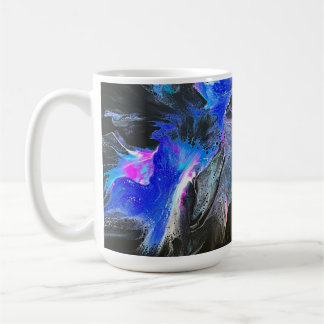 Abstracte koffiemok Electric Bloom