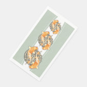 Abstracte Koi Vis Servet (Hoek)