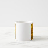 Abstracte Kokopelli met Mesa, Cactus & Sun Espresso Kop (Voorkant)