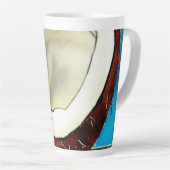 Abstracte kokosnoot Collectie Latte Mok (Rechterhoek)