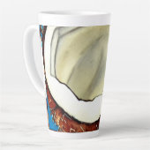 Abstracte kokosnoot Collectie Latte Mok (Linkerhoek)