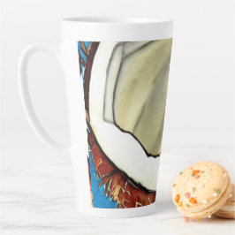 Abstracte kokosnoot Collectie Latte Mok