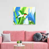 Abstracte kolibrie canvas kunst (Insitu (Woonkamer))