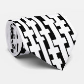 Abstracte kolommen - wit stropdas (Opgerold)