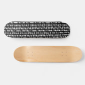Abstracte kolommen - Zwart op hout Persoonlijk Skateboard (Horizontaal)