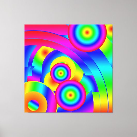 Abstracte Komeet Canvasprint Canvas Afdruk (Voorkant)