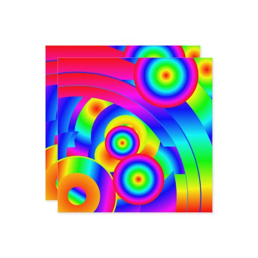 Abstracte komeet kaart (Voorkant / Achterkant in situ)