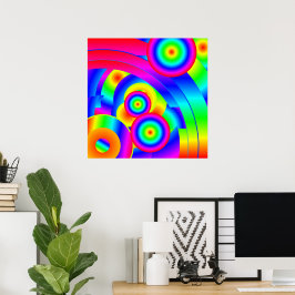 Abstracte Komeet Poster