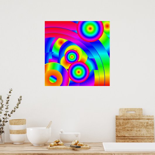 Abstracte Komeet Poster (Keuken)