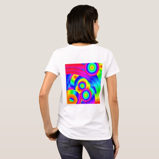 Abstracte komeet t-shirt (Achterkant volledig)