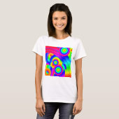 Abstracte komeet t-shirt (Voorkant volledig)