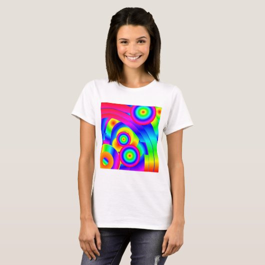 Abstracte komeet t-shirt (Voorkant volledig)