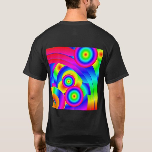 Abstracte komeet t-shirt (Achterkant)