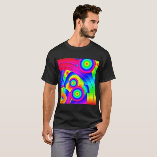 Abstracte komeet t-shirt (Voorkant volledig)