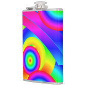 Abstracte komeet vinyl omwikkelde fles heupfles (Links)