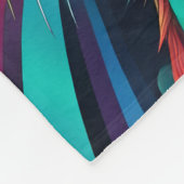 ABSTRACTE KONIJNENDEKEN FLEECE DEKEN (Hoek)