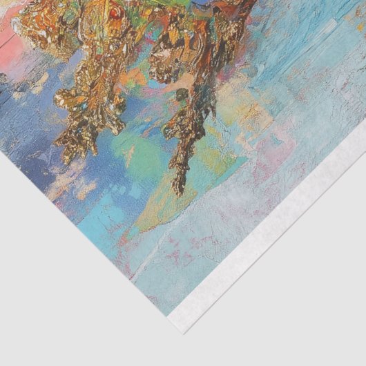 Abstracte Koningin decoupage Tissuepapier (Detail)