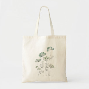 abstracte koningin lace groen tote bag