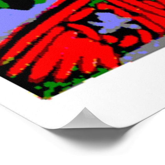 Abstracte koningin van Kaart Poster (Hoek)